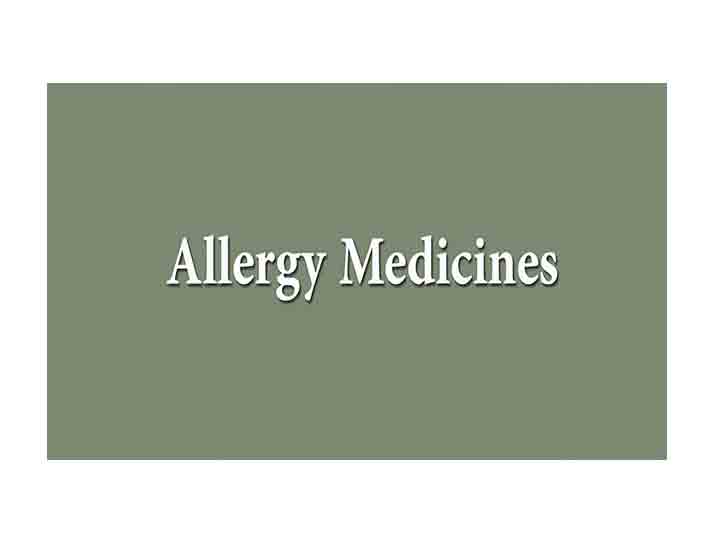 allergy medicines