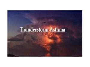 Thunderstorm Asthma